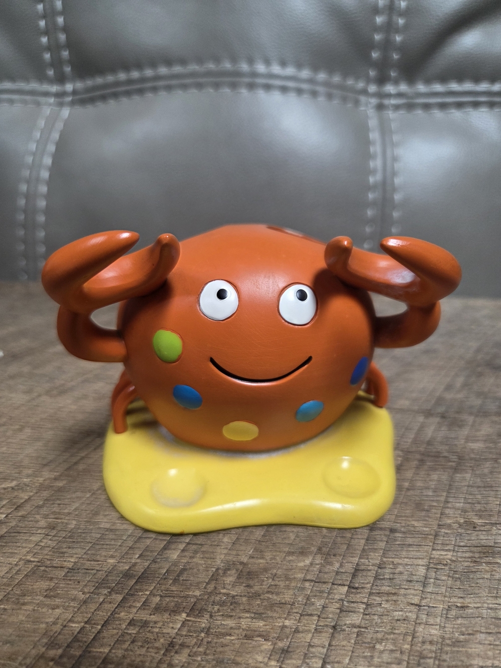 Vintage Kohl's Kids Under the Sea Orange Crab Resin Toothbrush Holder Bin 1P